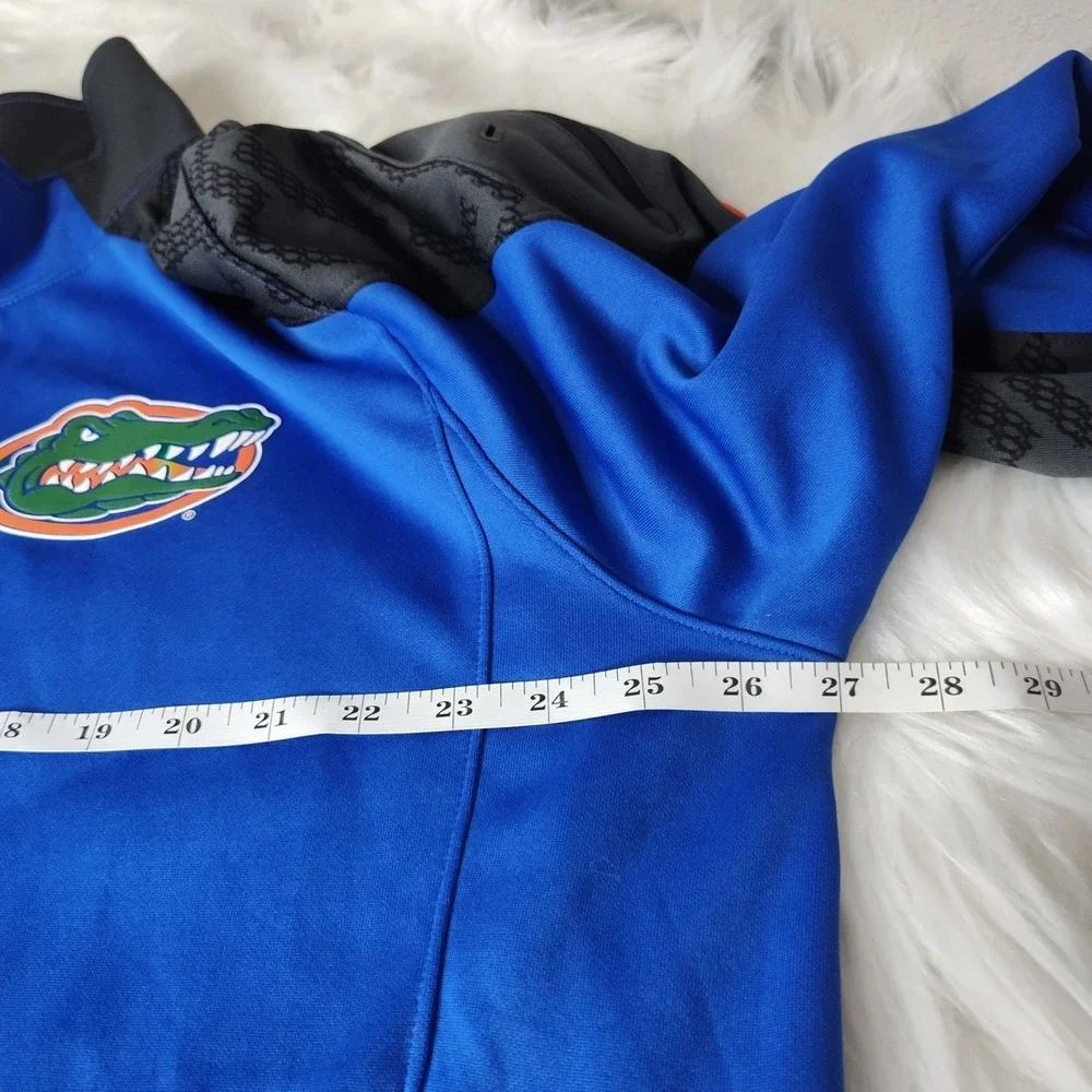Florida Gators Full Zip Jacket Mens 2XL‎ Blue Black Embroidered Back Graphic
